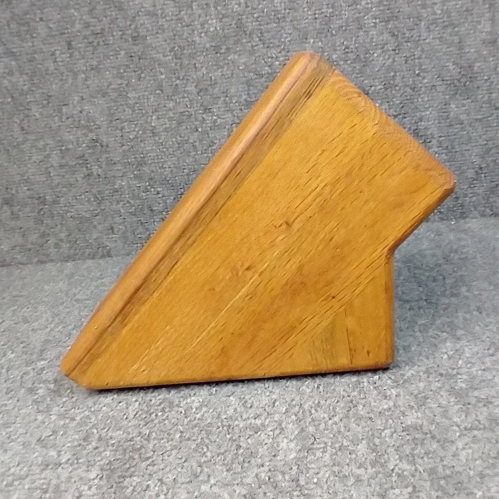 Wusthof Trident 9 Slot Wooden Knife Block Kitchen Cutlery Organizer Brown Wood